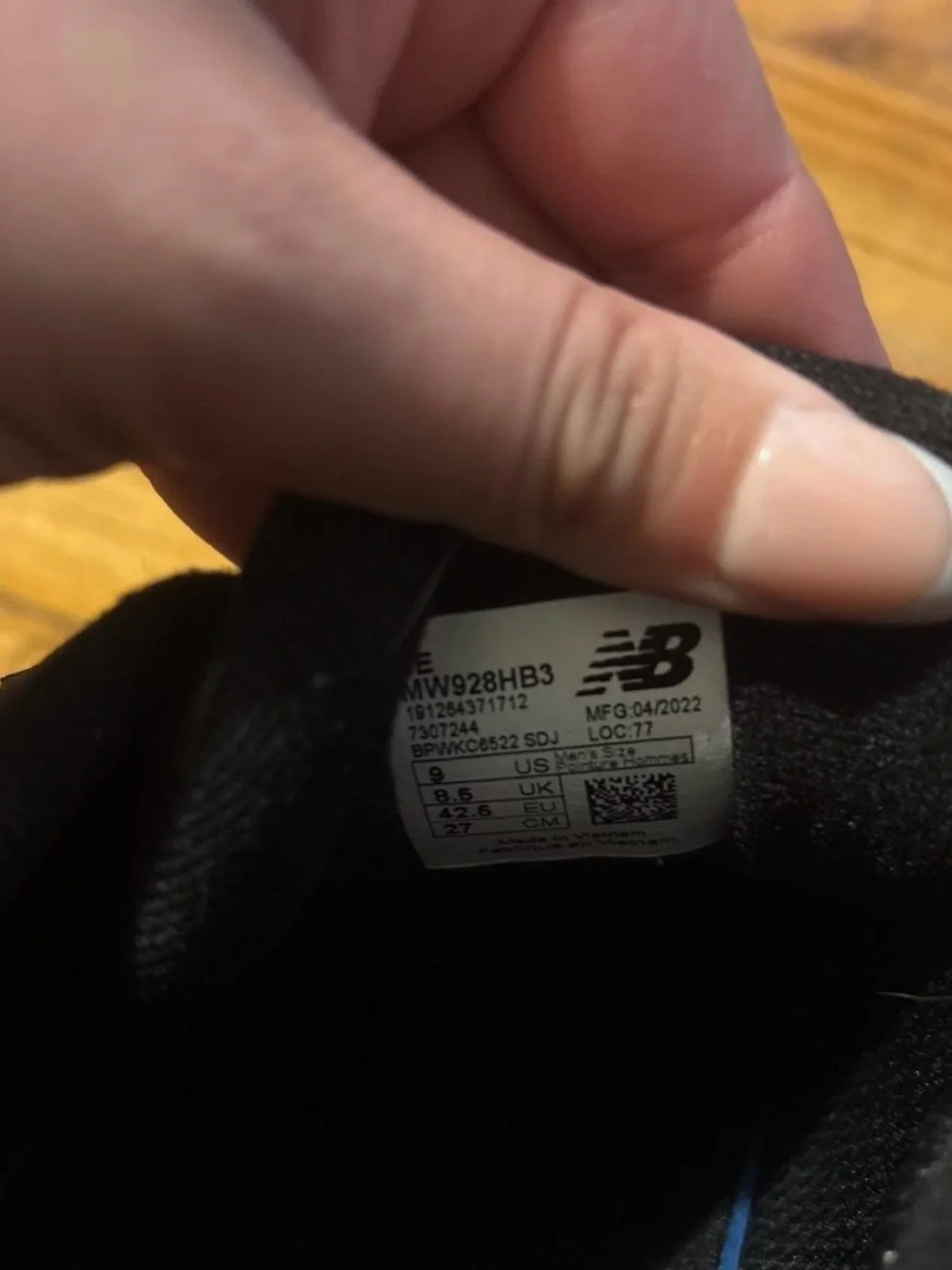New Balance Black Slip-On Athletic Shoe